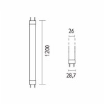 ECO TUBILED T8 18 _120lm/W PF0.5