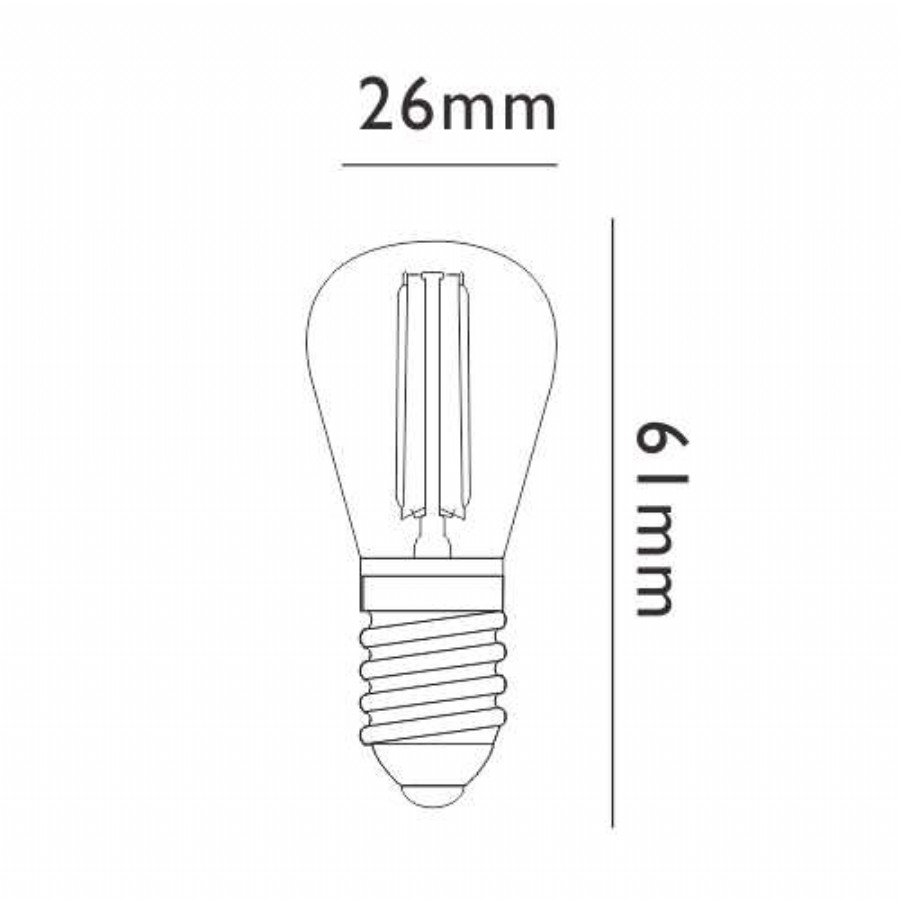 PERETTALED ST26 FILOLED DIMMABLE FROSTED